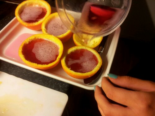 Jello shots appelsin