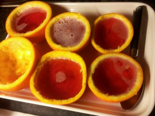 Jello shots appelsin